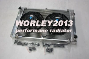 Alu radiator + fans for PORSCHE 944 2.5L TURBO & S2 3.0L 1986-1991 manual - Imagen 1 de 16