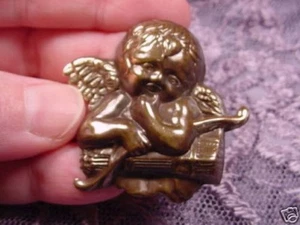 (b-ang-1) Cherub Engel Amor Messing Anstecknadel Anhänger Brosche Schmuck - Bild 1 von 1