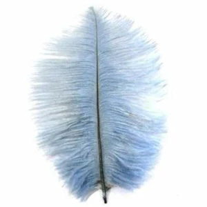 Ostrich Feather Drab 6-15cm x 5 - Light Blue ((SECONDS)) - Imagen 1 de 1