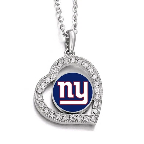 New York Giants Womens 925 Sterling Silver Link Chain Necklace D19 Cover