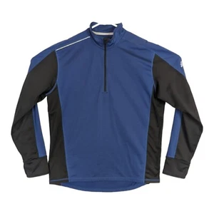 Eastern Mountain Sports Mens Large Blue 1/4 Zip Pullover Jacket Sweatshirt EMS - Picture 1 of 4