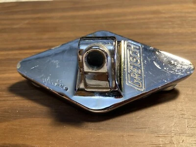VINTAGE GRETSCH ROUND BADGE DIAMOND SHELL MOUNT FLOOR TOM LEG BRACKET PARTS - Image 1 of 4