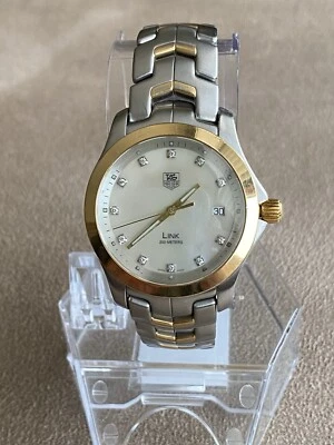 Reloj Tag Heuer WJF1353 cara de perla con marcadores de diamantes acero inoxidable y oro de 18 quilates Foto 1 de 4