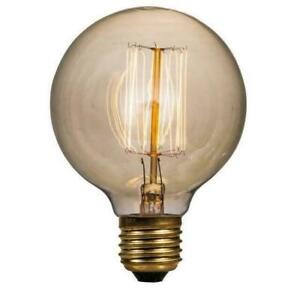 2 New Heritage Series 40W Amber Light Bulbs, G25 Squirrel Cage Filament  779805