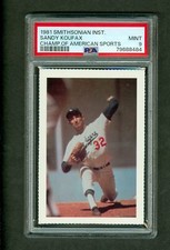 Sandy Koufax 1981 Smithsonian Champions of American Sports  PSA 9 Mint