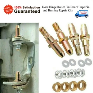 Car Door Hinge Pins and Bushing Kit Fit for Chevy Silverado GMC Sierra Truck SUV - Picture 1 of 8