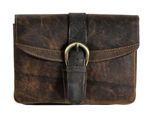 Jockey Club echt Leder Gürteltasche Bikertasche Hüfttasche Bauchtasche Vintage