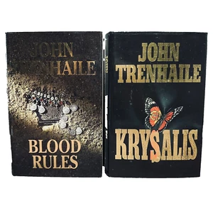 Blood Rules And Krysalis By John Trenhaile Hardcover Book x 2 Bundle Lot Vintage - Picture 1 of 12