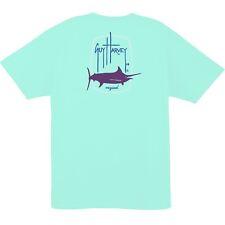 Guy Harvey Ladies S/S Boyfriend Fit Barrel Logo Fish T-Shirt..Pick Size..Mint