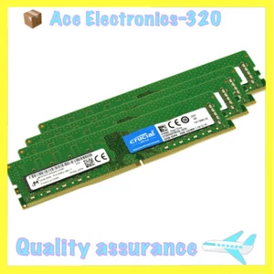 Crucial 128GB (4x 32GB) DDR4 2666MHz Unbuffered DIMM PC4-21300 Desktop Memory - Picture 1 of 5