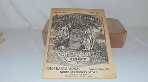 AGRICULTURAL ALMANAC 1967 LANCASTER PA ORIGINAL - Imagen 1 de 4