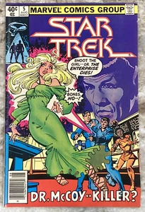 STAR TREK #5 August 1980 Bronze Age Marvel Comic Book A873 - Picture 1 of 4