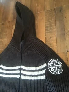 RARE 2005 STONE ISLAND HOODED PRESIDENT HEAVYWEIGHT CARDIGAN SZ 3XL 52" CHEST - Picture 1 of 16