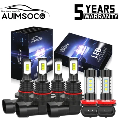 For Honda Odyssey Passenger Van 3.5L 2005-2010 LED Headlights Fog Lights Bulbs - Image 1 of 4