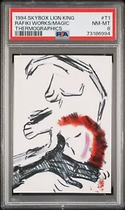 1994 Skybox Lion King Thermographics Rafiki Works His Magic #T1 Rare PSA 8 Pop 1 - Picture 1 of 2