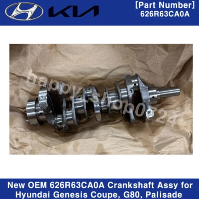 Nuevo conjunto de cigüeñal OEM 626R63CA0A para Hyundai Genesis Coupé, G80, Palisade Foto 1 de 4