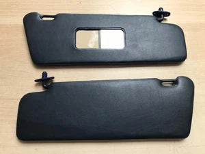 Sonnenblenden links + rechts Set in der Farbe BLAU für Mercedes W124 W201 NEU - Picture 1 of 3