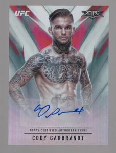 CODY GARBRANDT 2017 TOPPS UFC FIRE AUTO AUTOGRAPH #75/99 **NO LOVE** - Picture 1 of 2