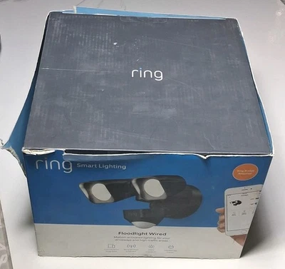 Ring Floodlight Wired Outdoor Smart Lighting Black - Image 1 of 4