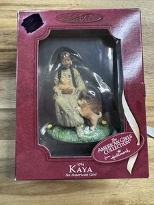 Hallmark Christmas Native American Girl Collection 1764 Kaya Puppy Vintage 2003 - Picture 1 of 10