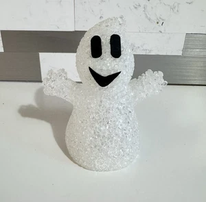 Halloween Geist geschmolzen Popcorn weiß Vintage hohl Schreck Casper 4 1/2" - Bild 1 von 6