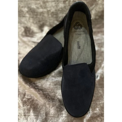 Zapatos cómodos Cloudsteppers By Clarks para mujer azul marino suave cojín sin cordones 8,5 M Foto 1 de 4