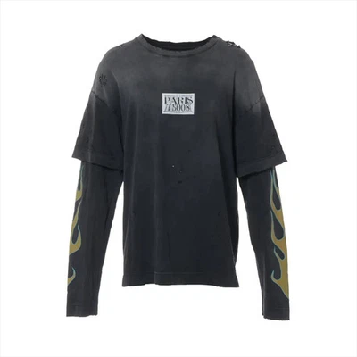 Givenchy Algodón Corte y Coser L Hombre Gris BM71JW3YGE Procesamiento de Daños Doble Capa Foto 1 de 4