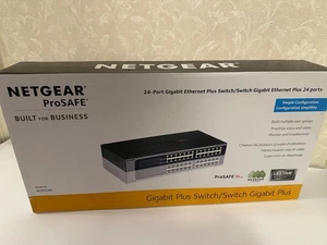 NetGear JGS524E-200NAS 24-Port Gigabit Rack Mountable Smart Managed Plus Switch - Picture 1 of 4