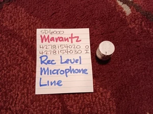 📈 MARANTZ RECORD LEVEL MICROPHONE LINE IN KNOB⚡️ SD6000 STEREO CASSETTE DECK - Picture 1 of 6