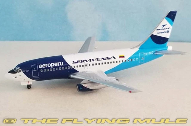 AeroClassics 1:400 737-200 Aeroperu/Servivensa YV-74C - Image 1 of 1