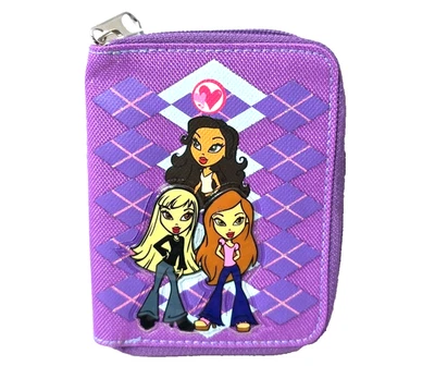 НОВЫЙ С ЯРЛЫКОМ BRATZ LIL' BRATZ ФИОЛЕТОВЫЙ МОНЕТА МОЛНИИ БУМАЖНИК 5 «X 4» - Изображение 1 из 3