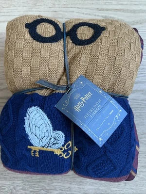 Pottery Barn Harry Potter Reliquia Tiro Azul 45" x 60" NUEVO Foto 1 de 4