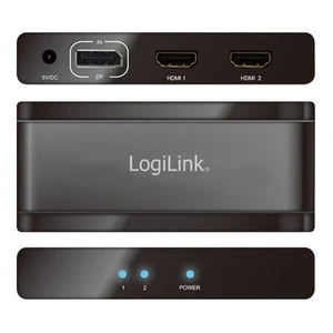 LogiLink CV0093 4K DisplayPort 1.2 zu 2x HMDI Splitter - Bild 1 von 1