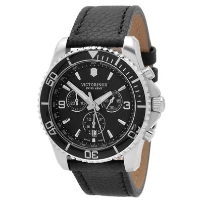 Victorinox Swiss Army Men's Watch Quartz Maverick Chrono Black Strap 241864 - Image 1 of 3