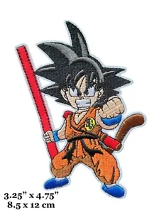Dragon Ball Z Series Goku Saiyan Character Figure Embroidered Iron On Patch - Picture 1 of 2