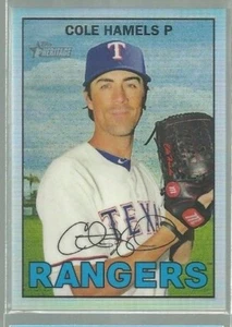 2016 Topps Heritage Chrome Refractors #THC485 Cole Hamels 455/567 (ref40360) - Picture 1 of 1