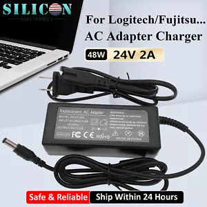 Adattatore alimentatore 48 W 24 V DC 2A 100-240 V ingresso CA 24 VDC uscita 2 amp - Foto 1 di 8