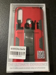 Leyi Case Red Black for Motorola Moto G Power 2020 New in Package - Picture 1 of 2