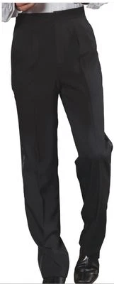 JOSEPH ABBOUD New Black Super 120s Wool Tuxedo Pant 39 40 41 42 PLEATED Trousers - Image 1 of 3