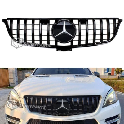 Grille For 2012-2015 Mercedes Benz W166 ML350 GT R Style Front Main Grill w/Star - Image 1 of 4