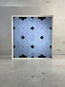 1970 GUY POUPPEZ PEINTURE CINETIQUE ABSTRACTION GEOMETRIQUE ART OPTIQUE OPART - Picture 1 of 7