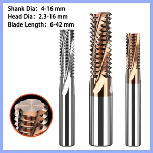 Solid Carbide 3/4 Flute End Mill Teeth Thread Milling Cutter For Steel/Aluminum - Picture 1 of 6