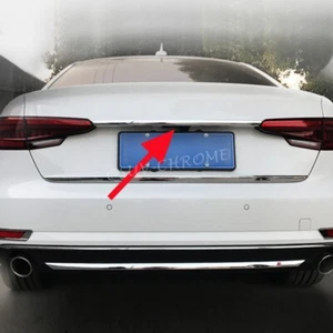 Accesorios de moldeo para Audi A4 B9 sedán cromo acero tira de maletero - Imagen 1 de 7