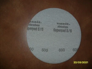  10 x Schleifpad Superfinis P600 (Jöst)für Mineralwerkstoff (LG-HI-Macs,CORIAN)  - Bild 1 von 4