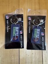SEATTLE SEAHAWKS - Official NFL Football Keychains (comes with 2) - ***NEW***