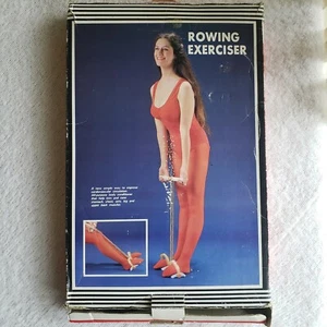 Vintage Spring Action Rowing Exerciser - Picture 1 of 3