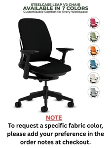 Steelcase Leap V2 in Black Color Frame - Picture 1 of 5