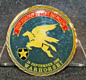 USAF 602nd Aviation Support Battalion 9-16-1999 WARHORSE! Challenge Coin - Picture 1 of 3