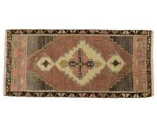 small vintage turkish boho bohemien moroccan tribal bath doormat 2x3 rug carpet