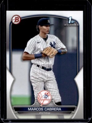 Marcos Cabrera 2023 Bowman Baseball - 1st #BP-46 - New York Yankees - Image 1 of 2